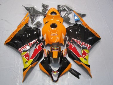 Cheap 2009-2012 Black Orange Red Bull Honda CBR600RR Bike Fairing UK