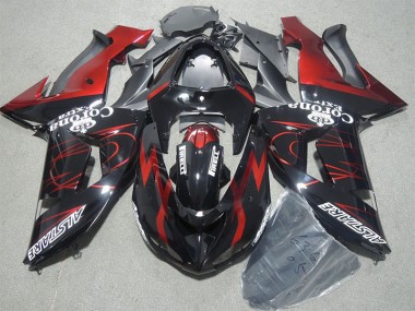 Cheap 2006-2007 Black Red Corona Extra Kawasaki ZX10R Motorcycle Bodywork UK