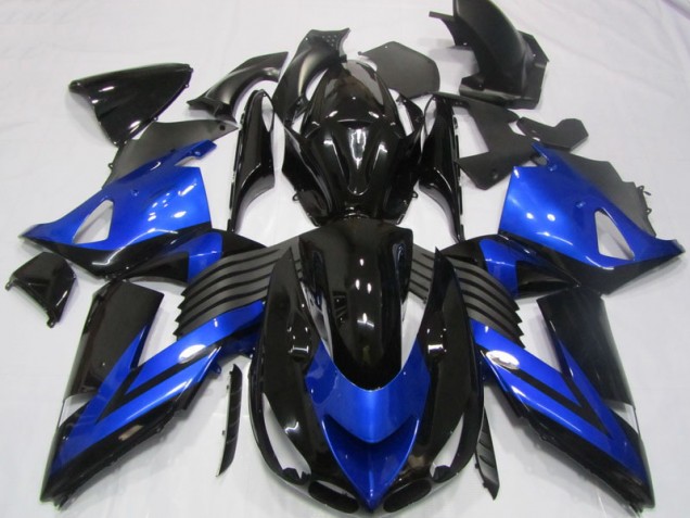 Cheap 2006-2011 Black Blue Kawasaki ZX14R ZZR1400 Moto Fairings UK Cheap 2006-2011 Black Blue Kawasaki ZX14R ZZR1400 Moto Fairings UK