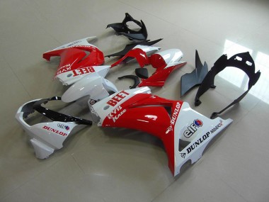 Cheap 2008-2012 Red White BEET Kawasaki ZX250R Motor Fairings UK