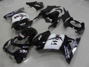 Cheap 2008-2012 Black West Kawasaki ZX250R Motorcycle Fairing Kits UK