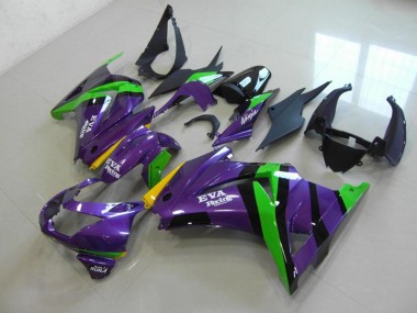 Cheap 2008-2012 Purple EVA Racing Kawasaki ZX250R Bike Fairing UK