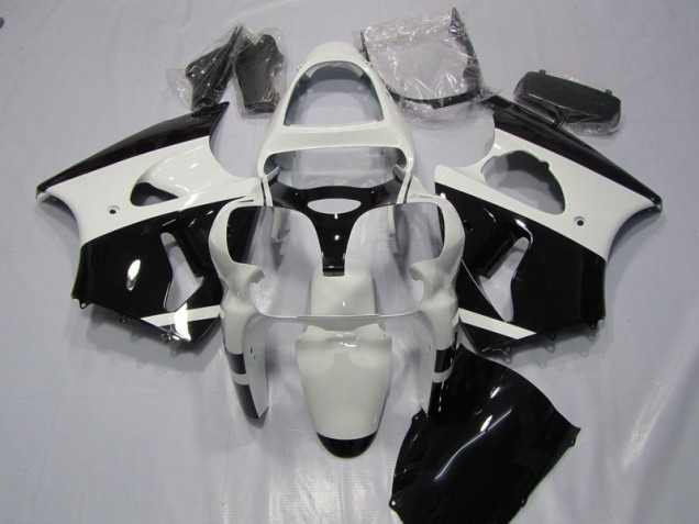 Cheap 2000-2002 White Black Kawasaki ZX6R Bike Fairings UK Cheap 2000-2002 White Black Kawasaki ZX6R Bike Fairings UK