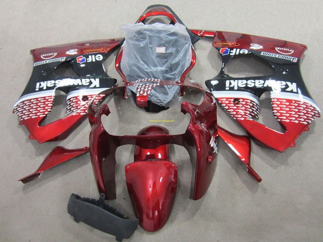 Cheap 2000-2002 Red Kawasaki ZX6R Bike Fairing UK Cheap 2000-2002 Red Kawasaki ZX6R Bike Fairing UK