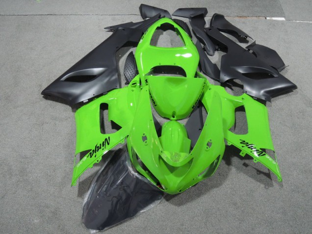 Cheap 2005-2006 Green Black Ninja 636 Kawasaki ZX6R Motorcycle Fairings Kits UK Cheap 2005-2006 Green Black Ninja 636 Kawasaki ZX6R Motorcycle Fairings Kits UK