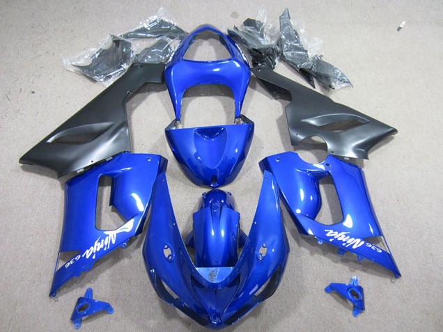 Cheap 2005-2006 Blue White Ninja 636 Kawasaki ZX6R Motorcyle Fairings UK Cheap 2005-2006 Blue White Ninja 636 Kawasaki ZX6R Motorcyle Fairings UK