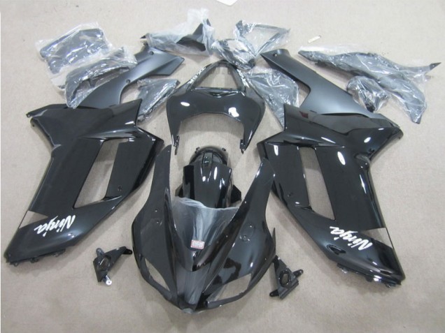 Cheap 2007-2008 Black White Kawasaki ZX6R Motor Bike Fairings UK Cheap 2007-2008 Black White Kawasaki ZX6R Motor Bike Fairings UK