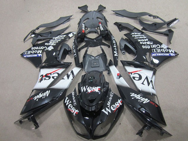 Cheap 2009-2012 Black West Kawasaki ZX6R Motorcycle Fairing Kits UK Cheap 2009-2012 Black West Kawasaki ZX6R Motorcycle Fairing Kits UK