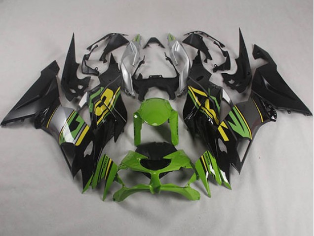 Cheap 2019-2023 Black Green Kawasaki ZX6R Motorcyle Fairings UK Cheap 2019-2023 Black Green Kawasaki ZX6R Motorcyle Fairings UK