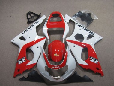 Cheap 2003-2004 Red White Suzuki GSXR1000 Motorcyle Fairings UK