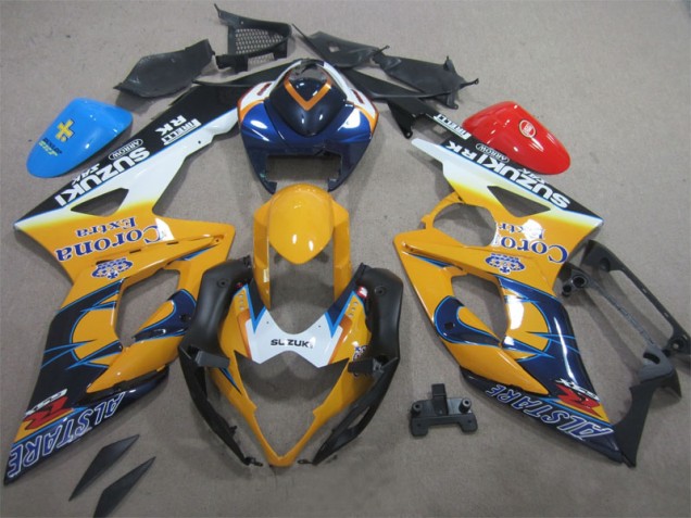 Cheap 2005-2006 Yellow Blue Corona Extra Suzuki GSXR1000 Moto Fairings UK Cheap 2005-2006 Yellow Blue Corona Extra Suzuki GSXR1000 Moto Fairings UK