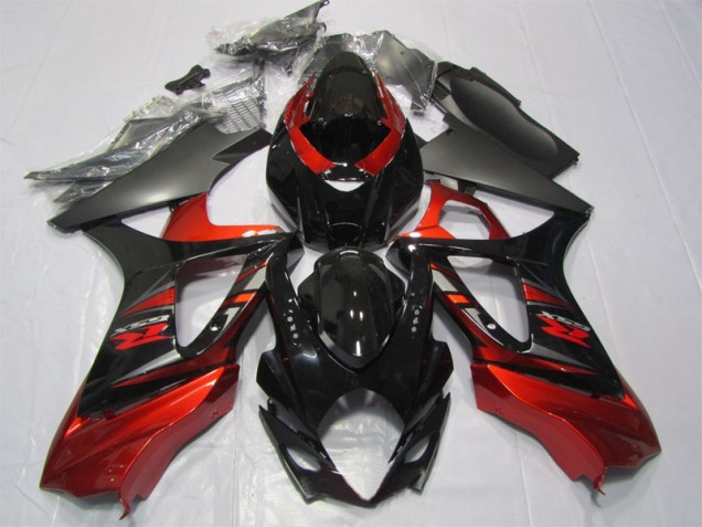 Cheap 2007-2008 Black Red Suzuki GSXR1000 Motorcycle Fairing Kit UK