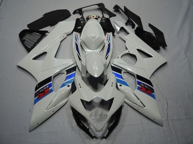 Cheap 2007-2008 White Blue Suzuki GSXR1000 Bike Fairings UK
