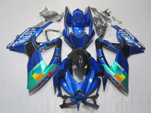 Cheap 2007-2008 Blue Black Green Jomo Suzuki GSXR1000 Motorcycle Bodywork UK Cheap 2007-2008 Blue Black Green Jomo Suzuki GSXR1000 Motorcycle Bodywork UK