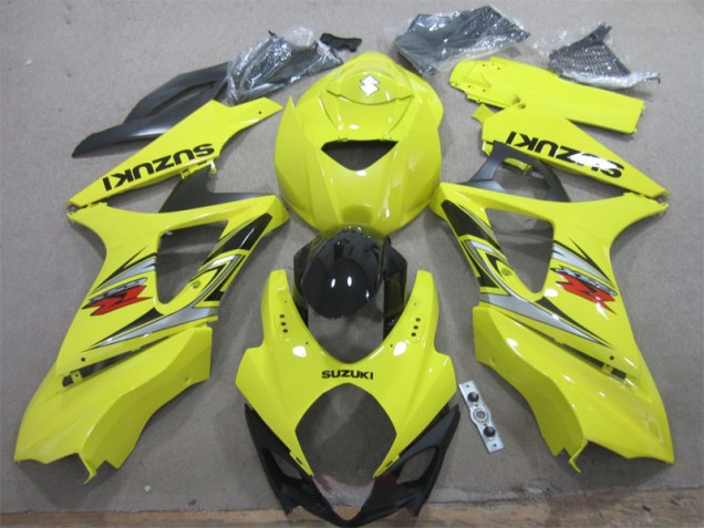 Cheap 2007-2008 Yellow Black Suzuki GSXR1000 Motorcycle Fairings Kit UK