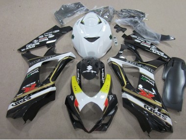 Cheap 2007-2008 Black White Suzuki GSXR1000 Motorcylce Fairings UK