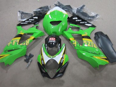 Cheap 2007-2008 Green Rizla Q8 oils Suzuki GSXR1000 Motorcycle Fairing UK
