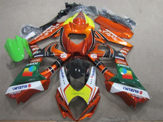 Cheap 2007-2008 Orange Yellow Monster Suzuki GSXR1000 Motorcycle Fairing Kits UK Cheap 2007-2008 Orange Yellow Monster Suzuki GSXR1000 Motorcycle Fairing Kits UK