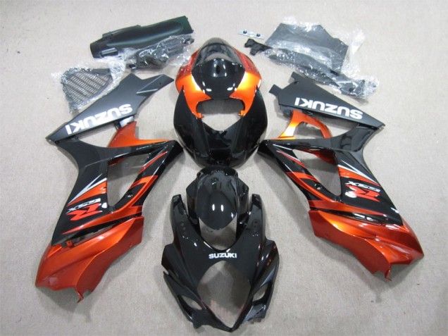 Cheap 2007-2008 Black Orange Suzuki GSXR1000 Motorbike Fairing UK