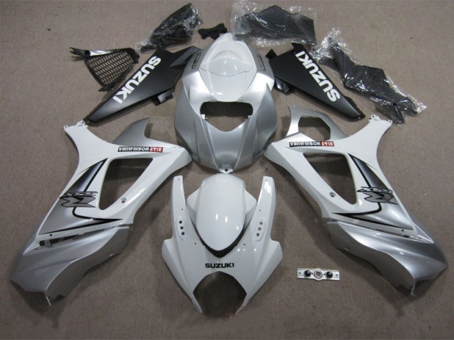 Cheap 2007-2008 White Suzuki GSXR1000 Replacement Motorcycle Fairings UK Cheap 2007-2008 White Suzuki GSXR1000 Replacement Motorcycle Fairings UK