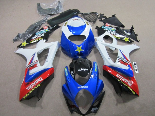 Cheap 2007-2008 Blue White Rockstar Suzuki GSXR1000 Motorcycle Bodywork UK