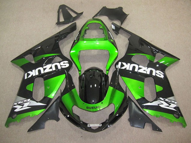 Cheap 2001-2003 Black Green Suzuki GSXR600 Motorbike Fairing UK Cheap 2001-2003 Black Green Suzuki GSXR600 Motorbike Fairing UK