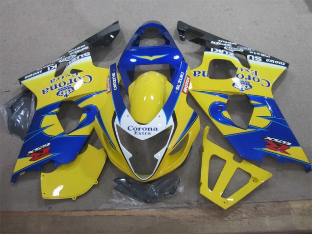 Cheap 2004-2005 Yellow Blue Corona Extra Suzuki GSXR600 Motorcycle Fairings UK Cheap 2004-2005 Yellow Blue Corona Extra Suzuki GSXR600 Motorcycle Fairings UK