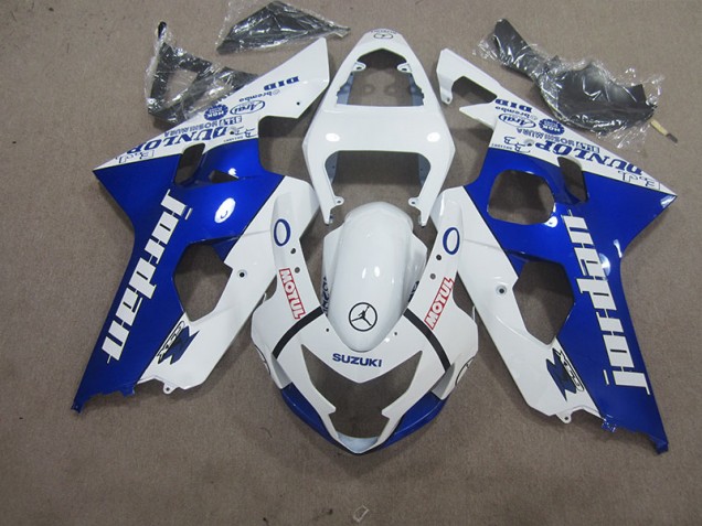 Cheap 2004-2005 White Blue Motul Suzuki GSXR600 Motorbike Fairing UK Cheap 2004-2005 White Blue Motul Suzuki GSXR600 Motorbike Fairing UK
