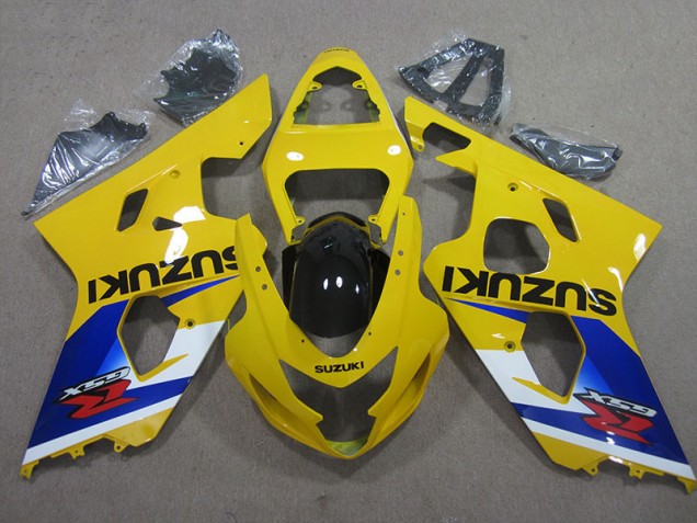 Cheap 2004-2005 Yellow Blue Suzuki GSXR600 Motor Bike Fairings UK Cheap 2004-2005 Yellow Blue Suzuki GSXR600 Motor Bike Fairings UK