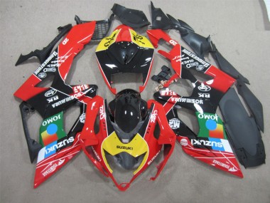 Cheap 2006-2007 Black Red Yellow Jomo Suzuki GSXR600 Bike Fairings UK