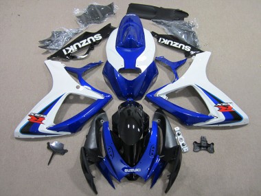 Cheap 2006-2007 Blue White Suzuki GSXR600 Motorbike Fairings UK