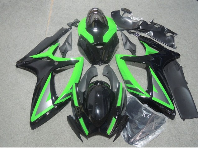 Cheap 2006-2007 Black Green Suzuki GSXR600 Motorbike Fairing UK Cheap 2006-2007 Black Green Suzuki GSXR600 Motorbike Fairing UK
