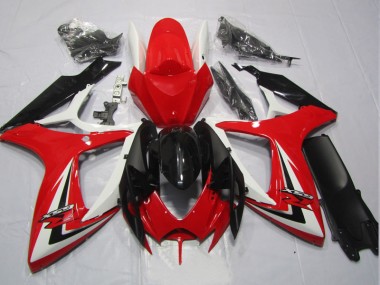 Cheap 2006-2007 Black Red Suzuki GSXR600 Replacement Motorcycle Fairings UK