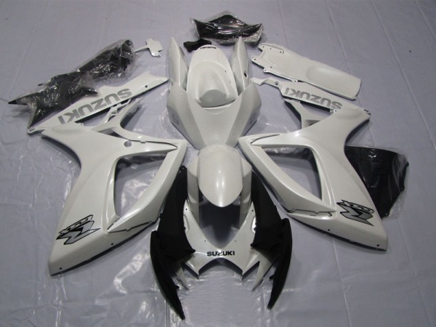 Cheap 2006-2007 White Suzuki GSXR600 Motorcycle Bodywork UK Cheap 2006-2007 White Suzuki GSXR600 Motorcycle Bodywork UK