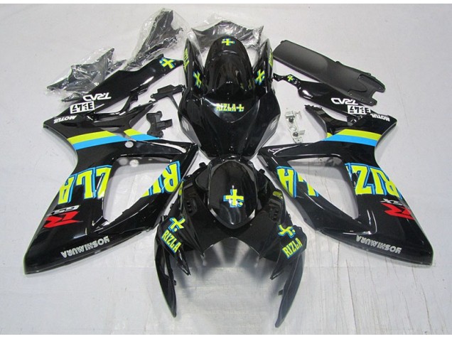 Cheap 2006-2007 Black Yellow Rizla Suzuki GSXR600 Moto Fairings UK Cheap 2006-2007 Black Yellow Rizla Suzuki GSXR600 Moto Fairings UK