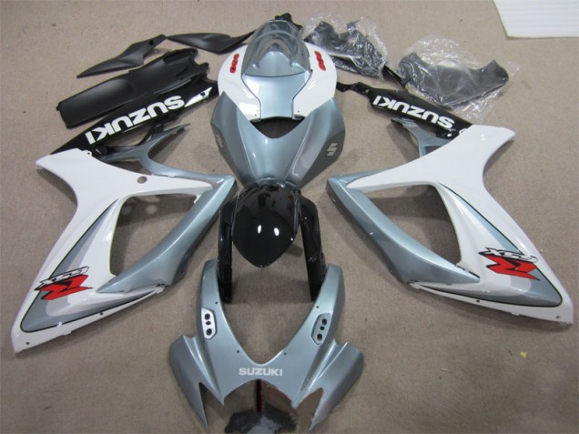 Cheap 2006-2007 White Grey Suzuki GSXR600 Motorbike Fairings UK Cheap 2006-2007 White Grey Suzuki GSXR600 Motorbike Fairings UK