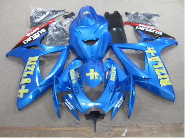 Cheap 2006-2007 Blue Yellow Rizla Suzuki GSXR600 Motorbike Fairing UK Cheap 2006-2007 Blue Yellow Rizla Suzuki GSXR600 Motorbike Fairing UK