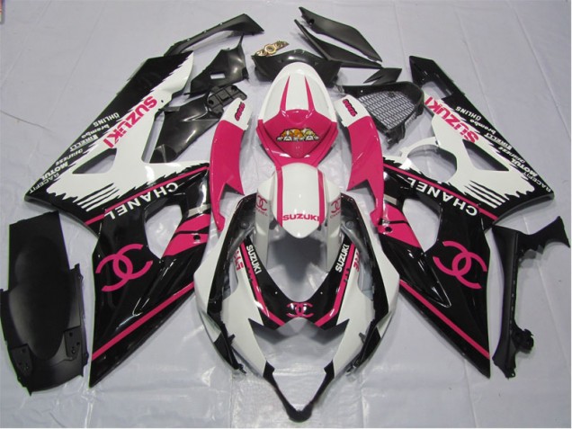 Cheap 2006-2007 Pink Chanel Suzuki GSXR600 Bike Fairings UK Cheap 2006-2007 Pink Chanel Suzuki GSXR600 Bike Fairings UK