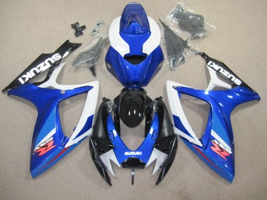 Cheap 2006-2007 Blue White Suzuki GSXR600 Replacement Fairings UK
