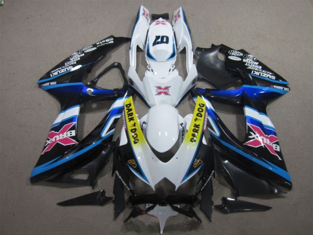 Cheap 2008-2010 White Dark Dog 07 Suzuki GSXR600 Motorcycle Replacement Fairings UK Cheap 2008-2010 White Dark Dog 07 Suzuki GSXR600 Motorcycle Replacement Fairings UK
