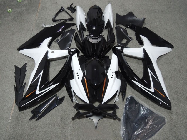 Cheap 2008-2010 Black White Suzuki GSXR600 Bike Fairings UK