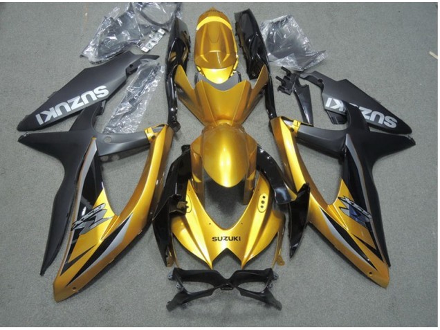 Cheap 2008-2010 Black Gold Suzuki GSXR600 Motor Bike Fairings UK Cheap 2008-2010 Black Gold Suzuki GSXR600 Motor Bike Fairings UK