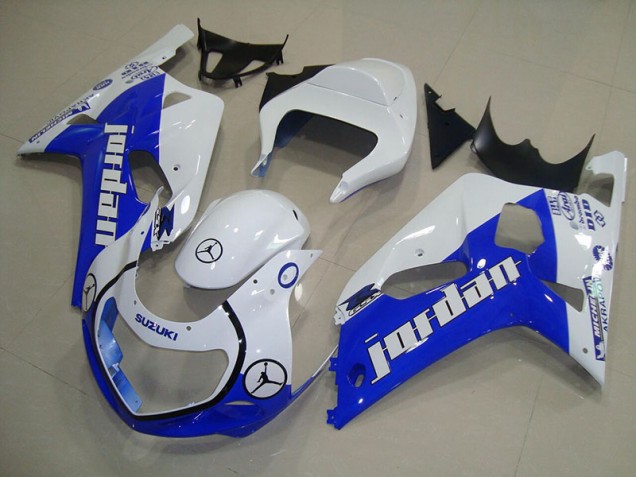 Cheap 2001-2003 Blue White Jordan Suzuki GSXR750 Motorcycle Bodywork UK Cheap 2001-2003 Blue White Jordan Suzuki GSXR750 Motorcycle Bodywork UK