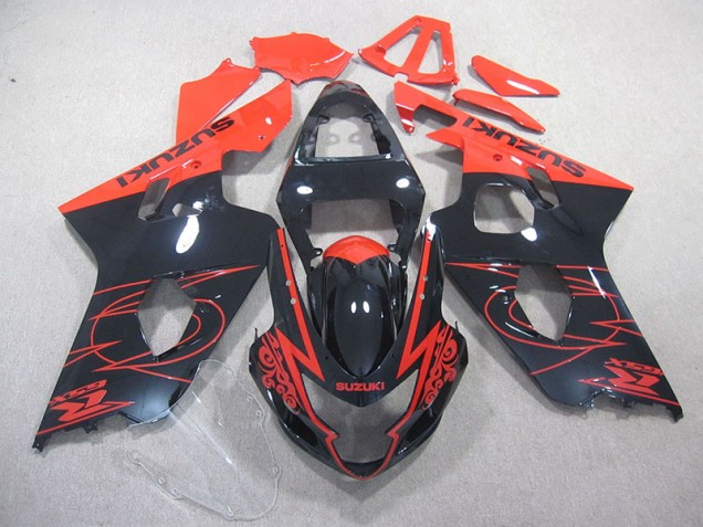Cheap 2004-2005 Red Black Suzuki GSXR750 Motorcycle Fairings UK