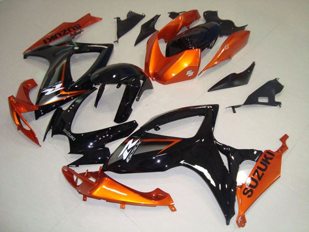 Cheap 2006-2007 Black Orange Suzuki GSXR750 Motorbike Fairing UK