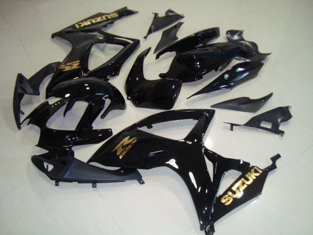 Cheap 2006-2007 Black Gold Decal Suzuki GSXR750 Motorcyle Fairings UK Cheap 2006-2007 Black Gold Decal Suzuki GSXR750 Motorcyle Fairings UK