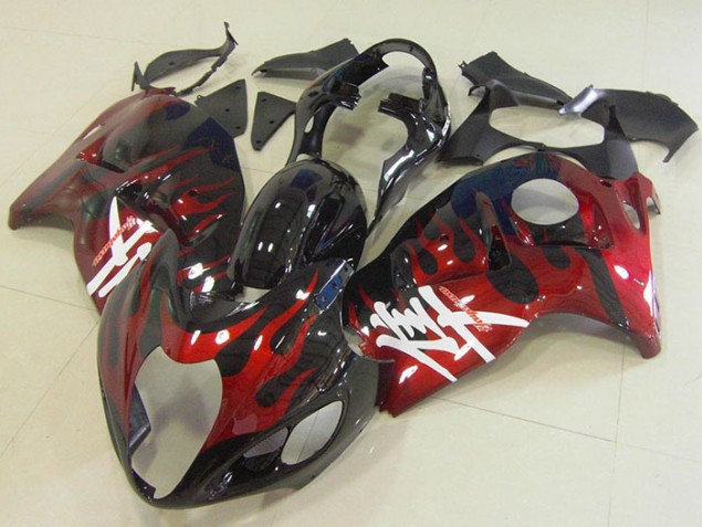 Cheap 1996-2007 Black Red Flame Suzuki GSXR1300 Hayabusa Bike Fairings UK Cheap 1996-2007 Black Red Flame Suzuki GSXR1300 Hayabusa Bike Fairings UK