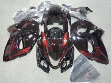 Cheap 2008-2019 Black Red Suzuki GSXR1300 Hayabusa Bike Fairings UK