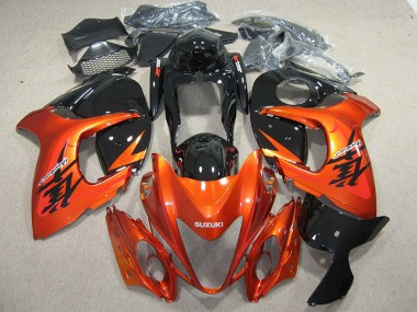 Cheap 2008-2019 Orange Black Suzuki GSXR1300 Hayabusa Motorcylce Fairings UK