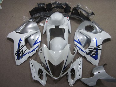 Cheap 2008-2019 White Blue Suzuki GSXR1300 Hayabusa Motorcycle Fairings UK